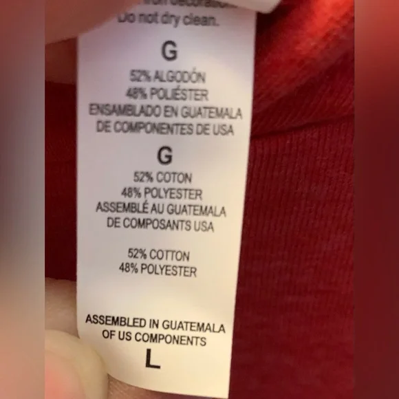 Men’s custom L Dutch Bros long sleeve red hoodie t-shirt with “Dutch Funk” logo. - Picture 9 of 10